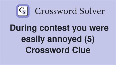 annoyed crossword clue 5 letters|annoyed crossword clue 6 letters.